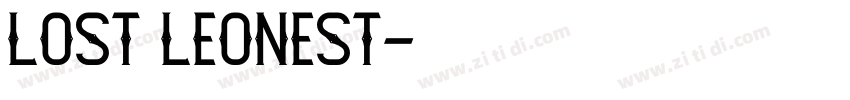 Lost Leonest字体转换